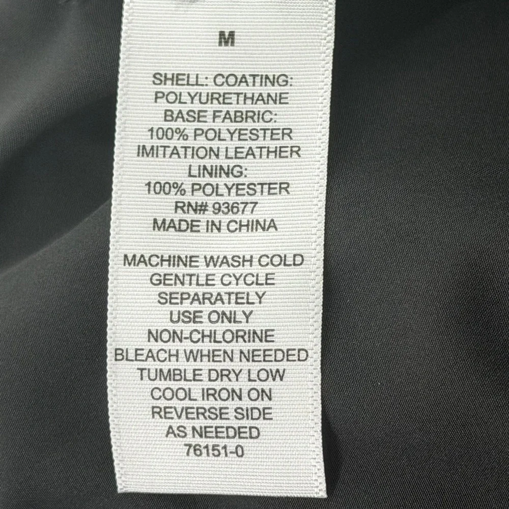 J.Ferrar Blazer Mens Medium Black Faux Leather Slim Fit Sport Coat 552-0786 New